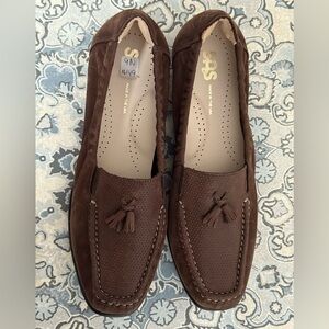 New SAS Chocolate Brown Tassel Loafers 9N